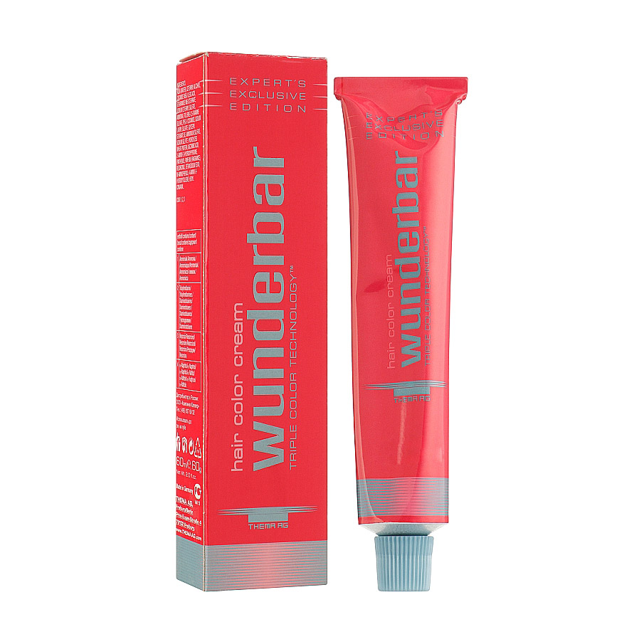 Перманентна крем-фарба для волосся Wunderbar Hair Color Cream 4/57 Medium Brown Mahogany Brown, 60 мл